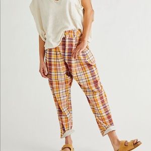 Free People Make a stand orange trousers